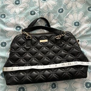 Kate spade black textured purse
